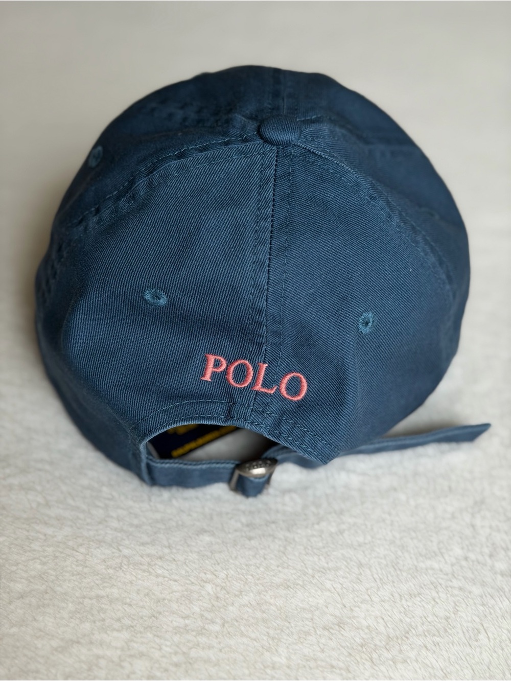 Ralph Lauren Blue Cap with Pink Pony Embroidery - Picture 5 of 5